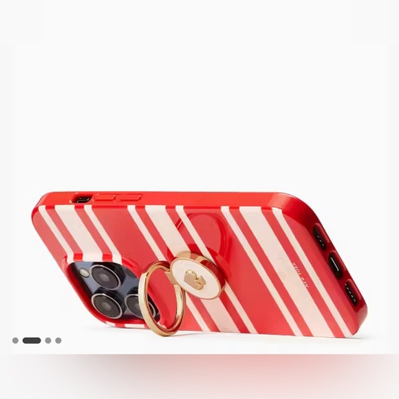 New Kate Spade Sailing Stripe iPhone Stability Ring Case - Picture 4 of 8